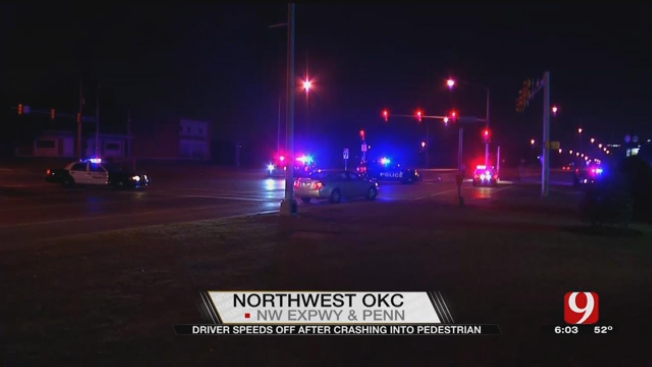 Driver Speeds Off After Crashing Into Pedestrian In NW OKC