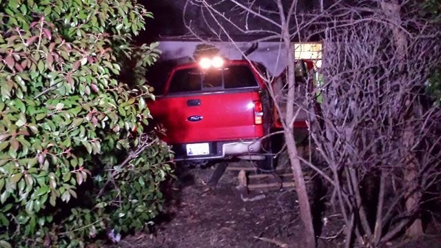 WEB EXTRA: Video Of Scene Of Pickup Truck Crash Into Tulsa Home