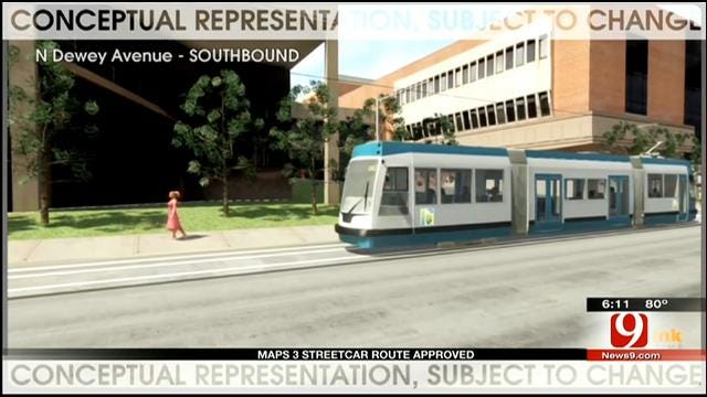 MAPS 3 Streetcar Route Passed By OKC City Council