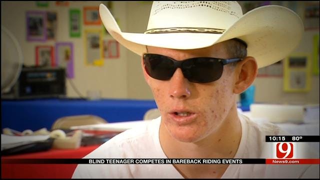 Blind Teenager Competes In Bareback Riding Events In Shawnee