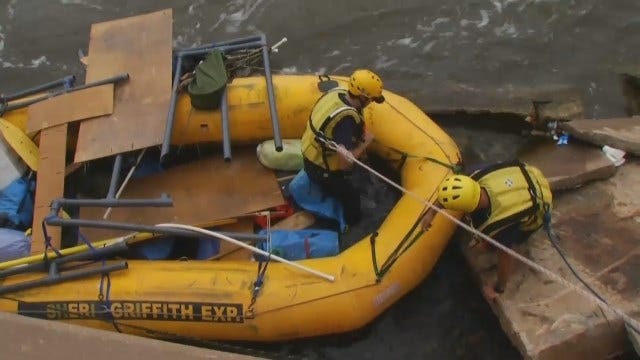 WEB EXTRA: Video Of The Rafters' Rescue At The Low Water Dam