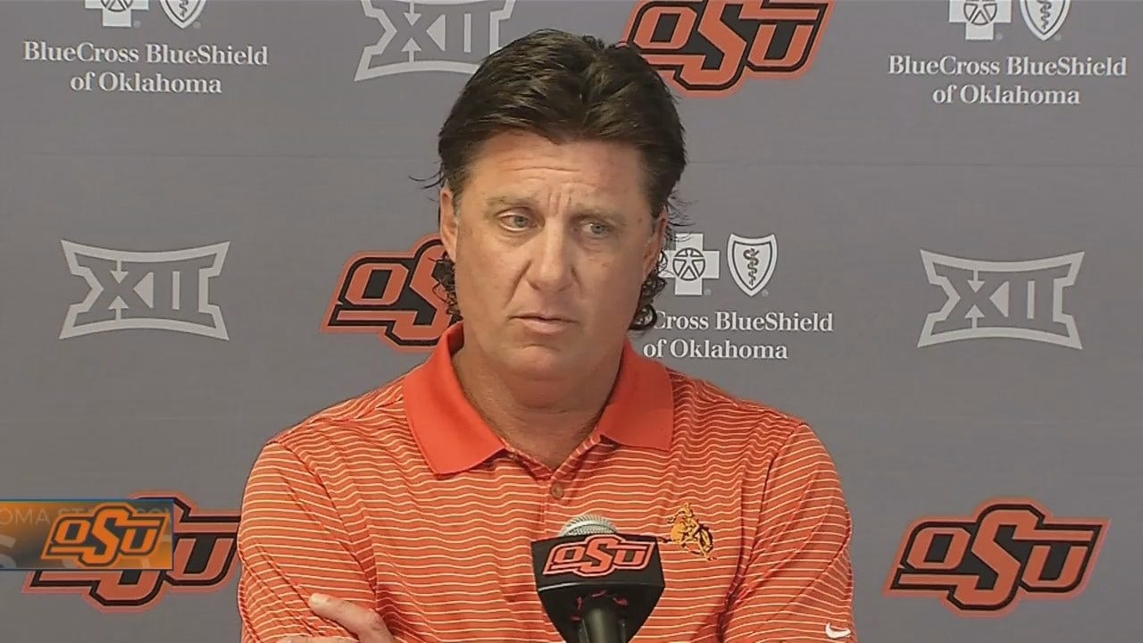 Mike Gundy Pleased With Spencer Sanders' Performance