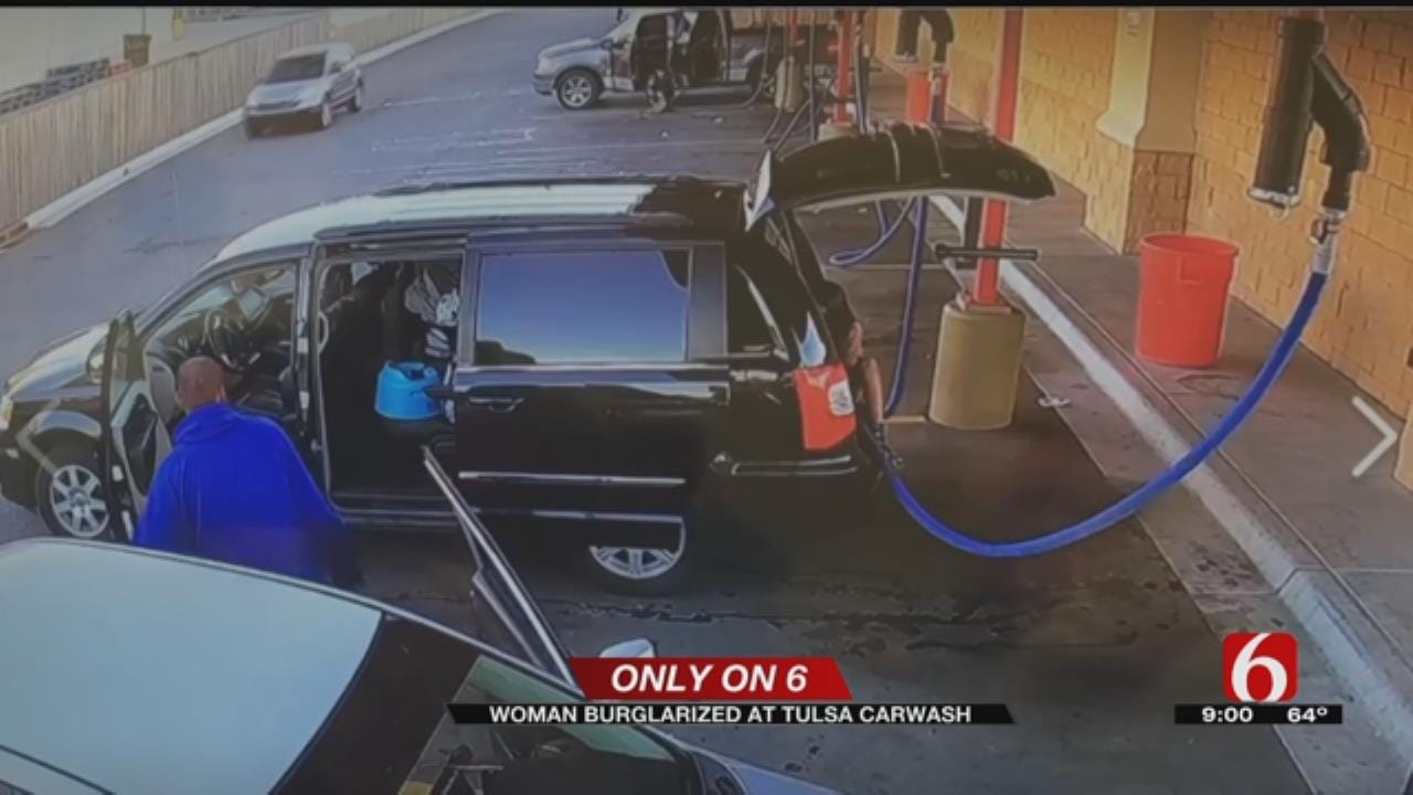 Woman's Van Burglarized With Child Inside At Tulsa Carwash