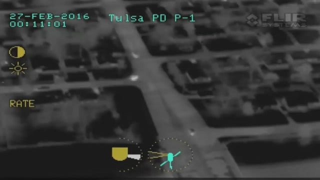 Tulsa Police Release Helicopter Video Of Chase
