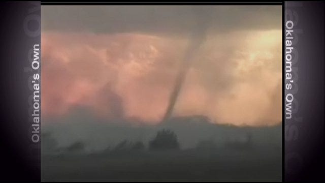 WEB EXTRA: Raw Video Of Camargo Wildfire, Fire Tornado
