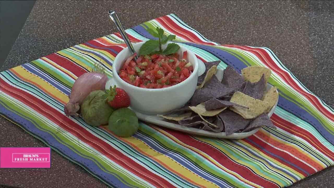 Strawberry, Tomatillo & Watermelon Salad