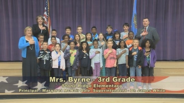 Mrs. Bynre's 3rd Grade Class at Stone Ridge Elementary School