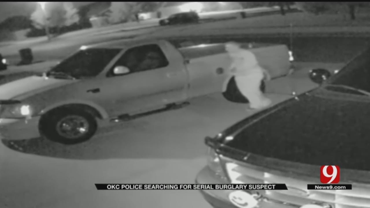 OKC Homeowner's Surveillance Video Shows Serial Burglary Suspect In The Act