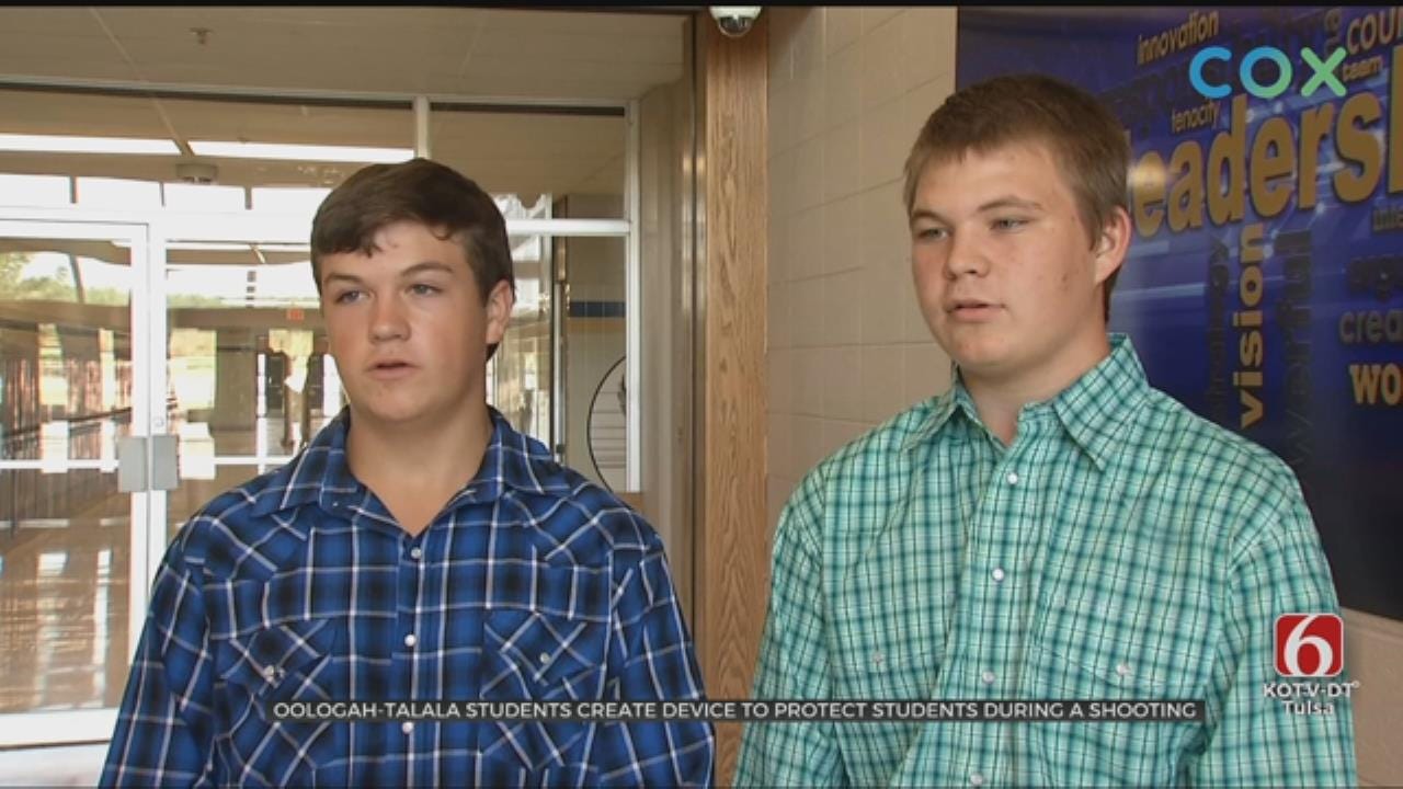 Oologah High School Seniors Create Device To Help Students During Shooting