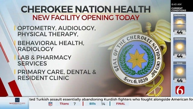 Part Of The Cherokee Nation's New Health Facility Opens