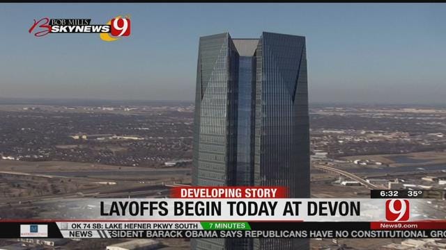 Devon Energy To Begin Layoffs Wednesday