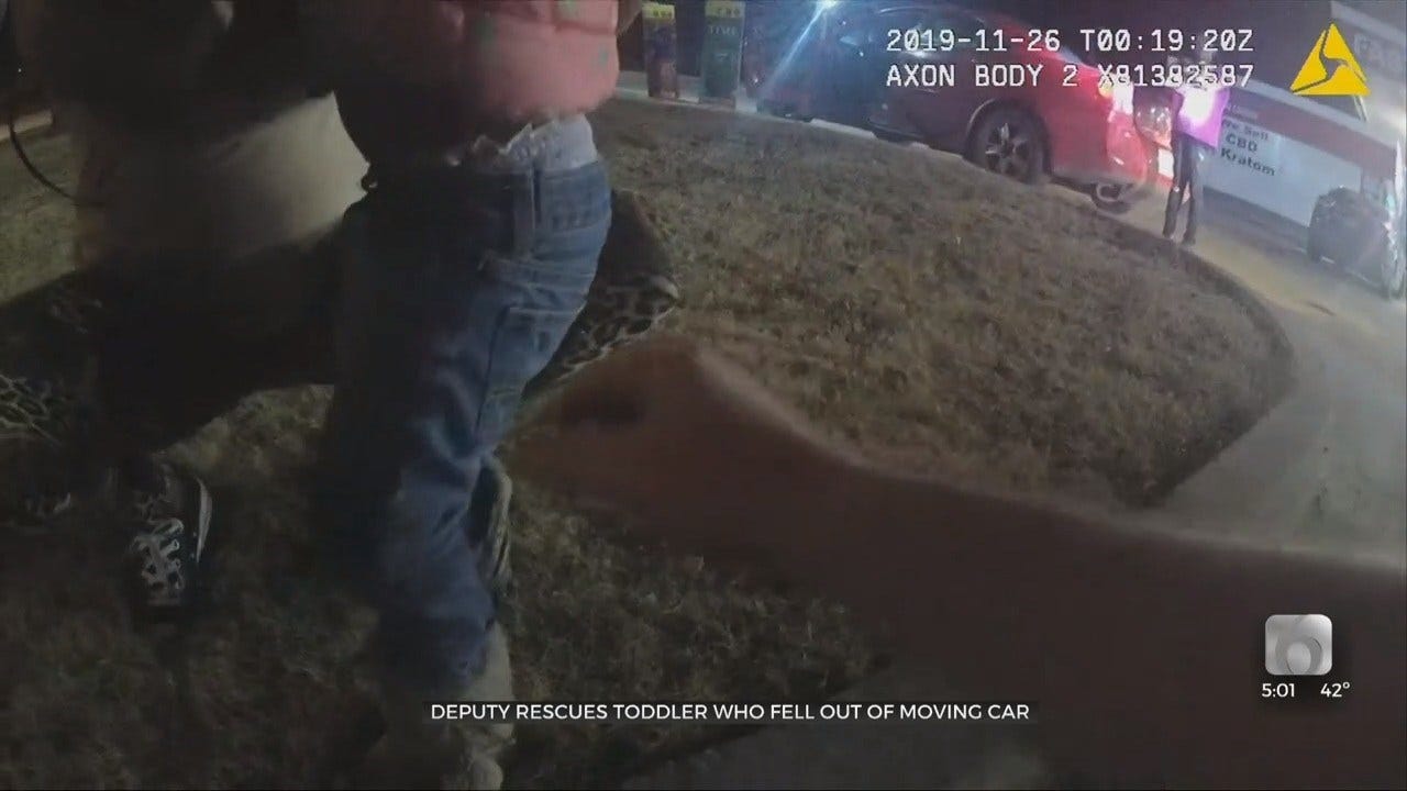 Tulsa Deputy Saves Toddler Who Fell Out Of Moving Van