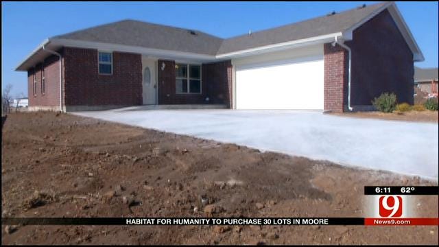 Habitat For Humanity To Purchase 30 Lots In Moore