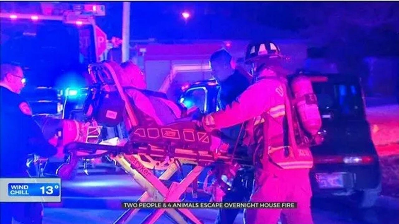 1 Taken To Hospital After Trying To Save Pets In NW OKC House Fire