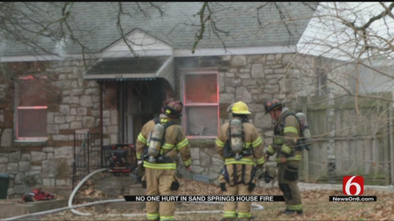 Fire Damages Sand Springs Home