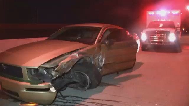WEB EXTRA: Video From Scene Of Wrong Way Crash On Highway 412 In Tulsa