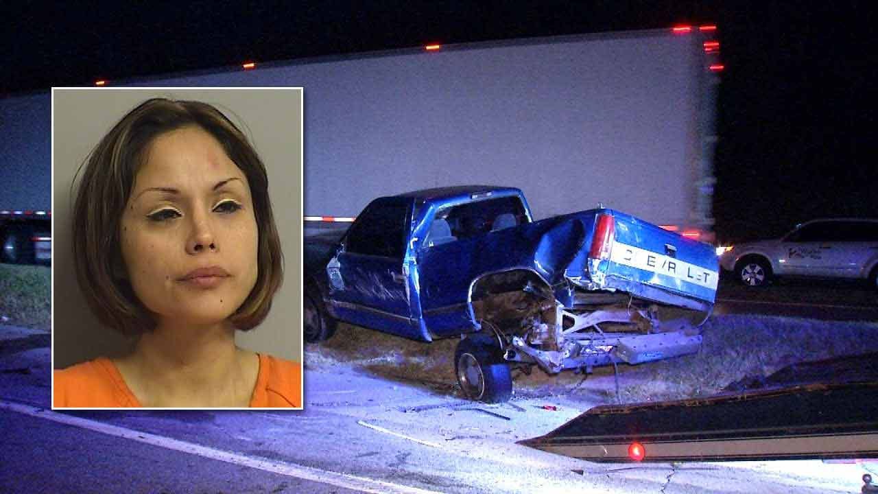 Jenks Woman Arrested After Crashing Into Parked Truck