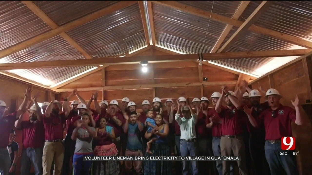 Oklahoma Linemen Return Home After Helping To Bring Electricity To Guatemalan Village