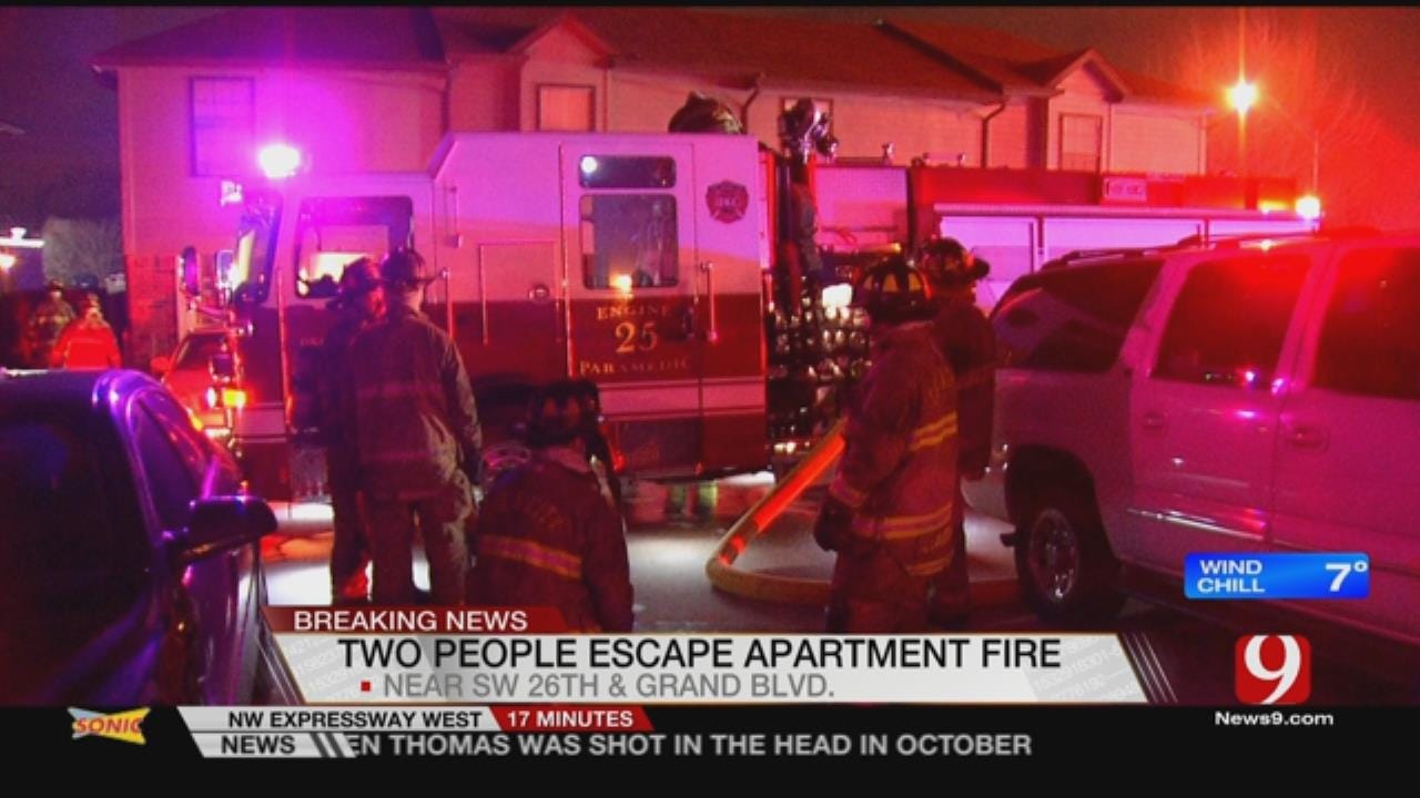 2 Escape From SW OKC Apartment Fire
