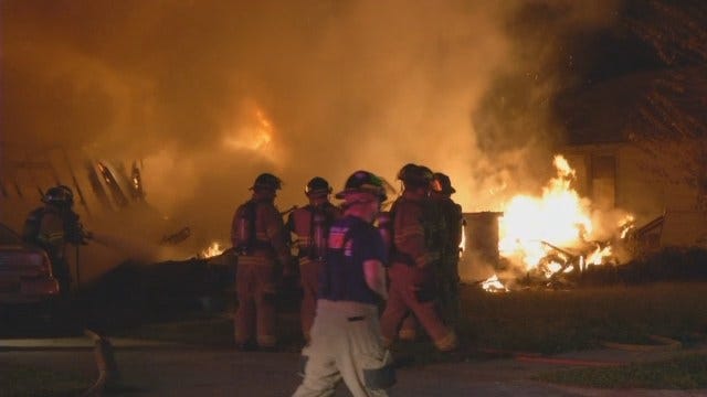 WEB EXTRA: Tulsa Home Destroyed By Fire