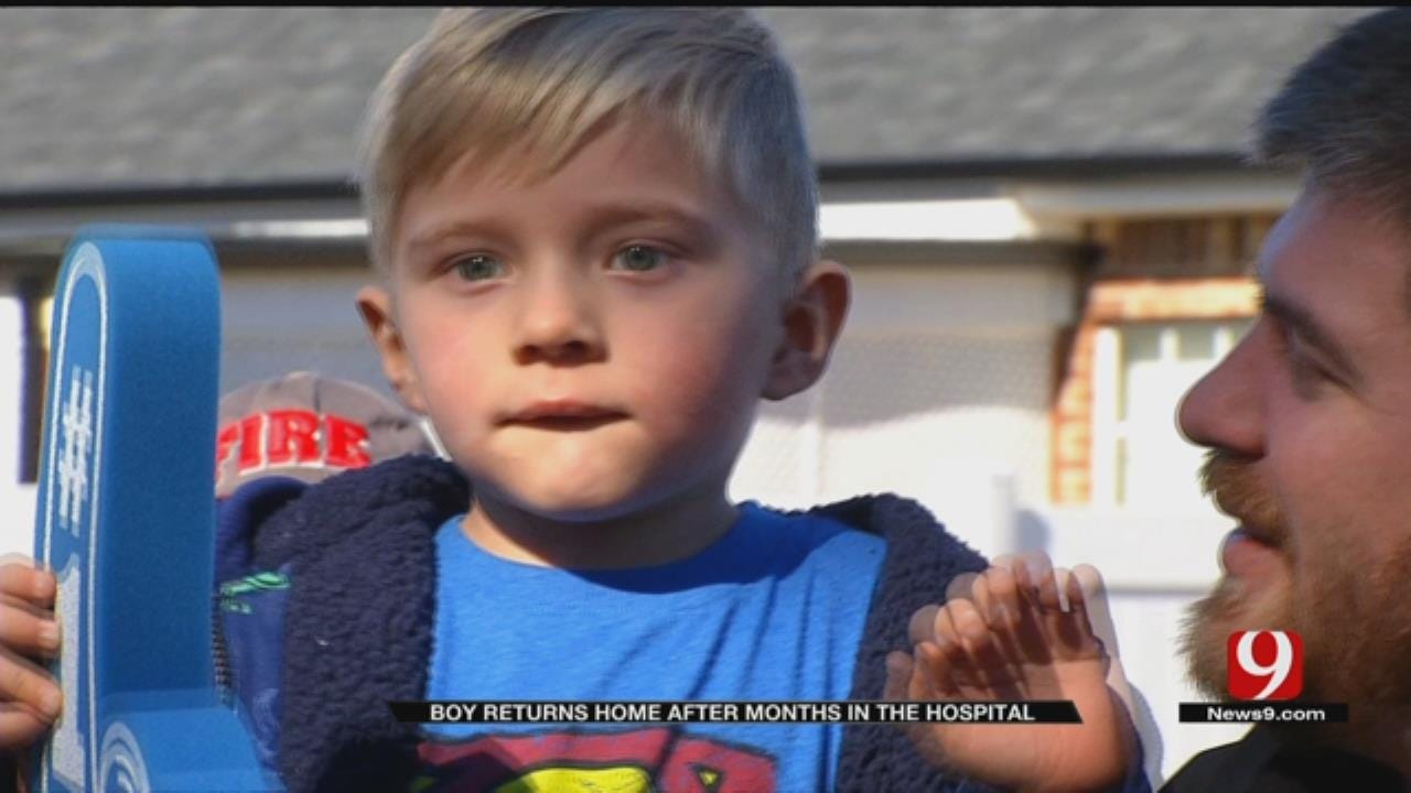 Purcell Boy Returns Home From Hospital Months After Nearly Drowning
