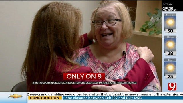 Only On 9: First Woman In Oklahoma Gets Single-Cochlear Implant After FDA Approval
