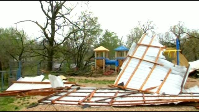 Storm Damages School, Homes In Spavinaw