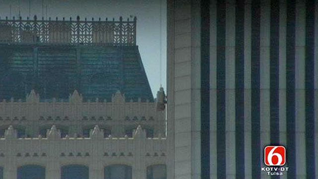WEB EXTRA: Tulsa Window Washer Talks About Being Stuck On Side Of Williams Tower