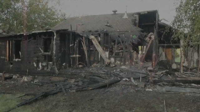 Fire Destroys Vacant Tulsa Home