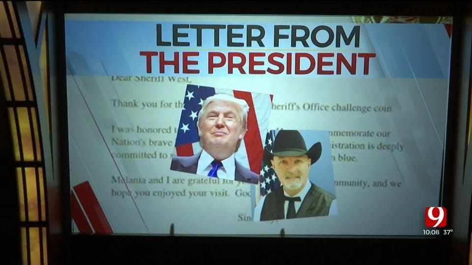 Canadian County Sheriff Receives Letter From President Trump