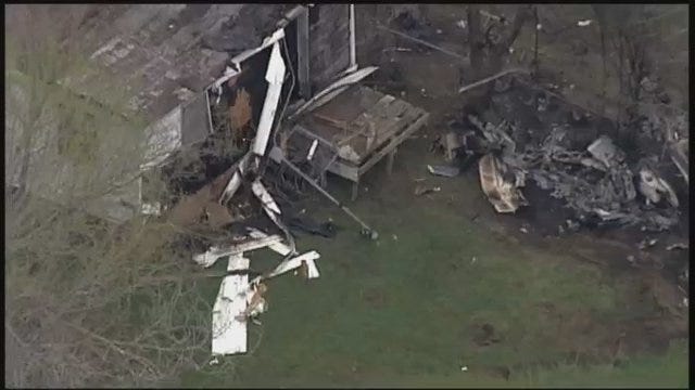 WEB EXTRA: SkyNews6 Flies Above Collinsville Plane Wreckage, Part 1