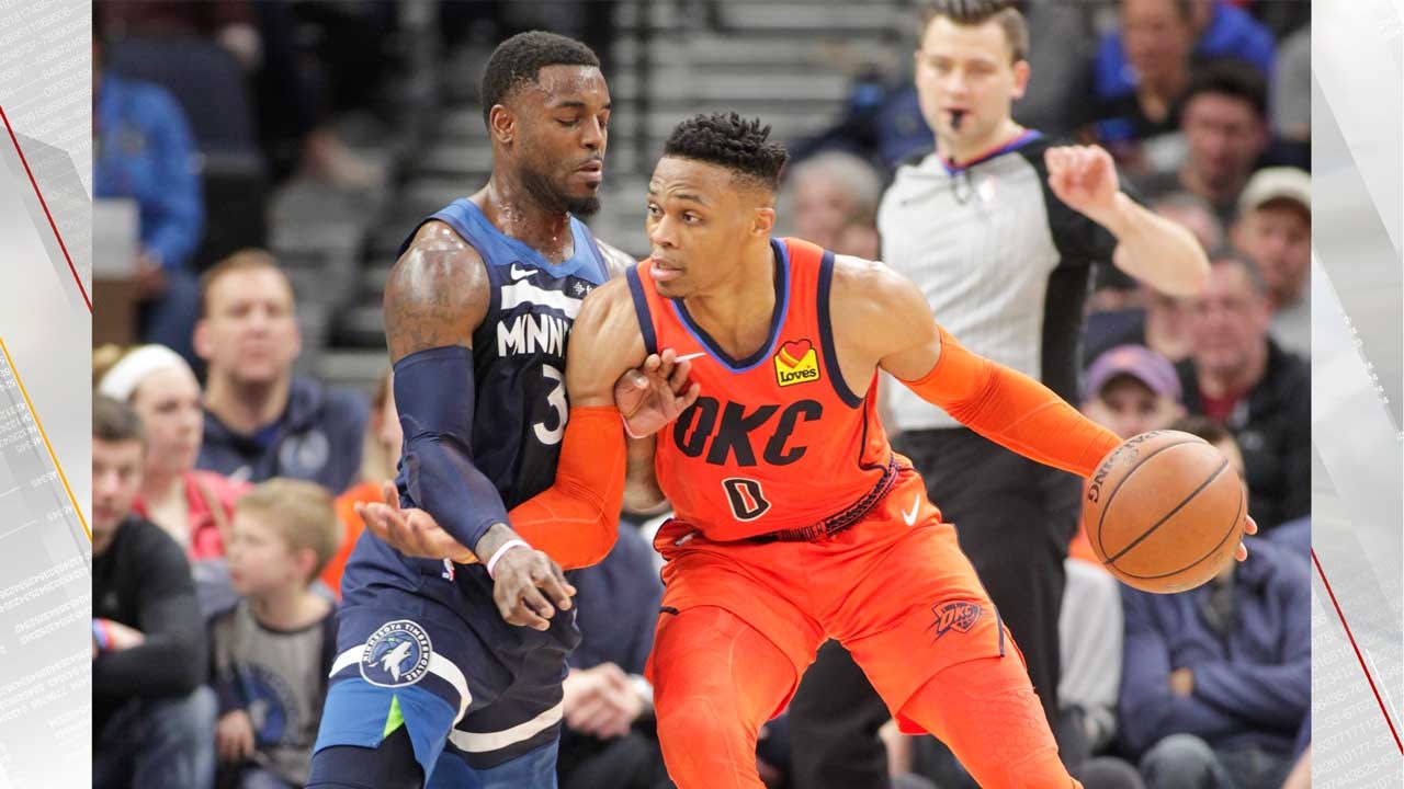 Westbrook's Triple-Double Lifts Thunder Past Wolves 132-126
