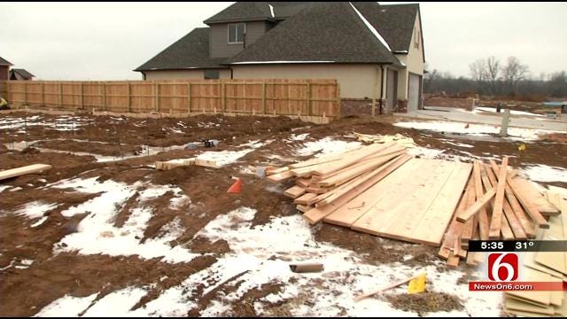 Winter Weather Slows Work On Tulsa-Area Construction Sites