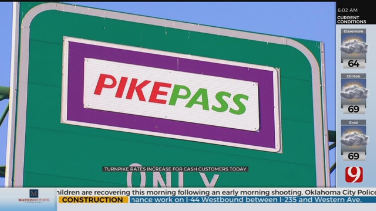 Rate Increase Begins For Okla. Turnpike Cash, Card Customers