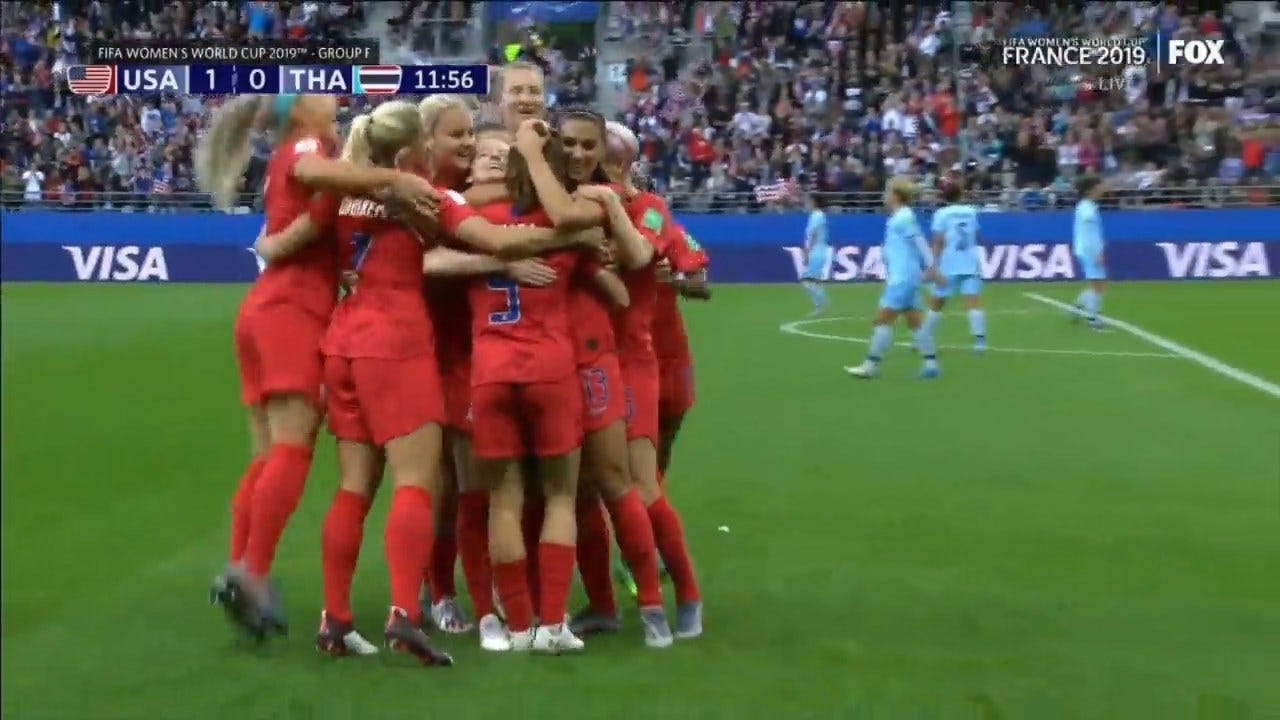 U.S. Breaks Records In Opening Women's World Cup Game, Dominates Thailand 13-0