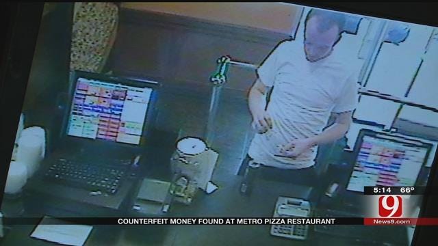 Caught On Camera: Couple Pays With Counterfeit Bill At OKC Cici's Pizza