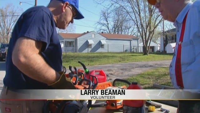 Claremore Church Clears Storm Damaged Trees From West Tulsa Neighborhood