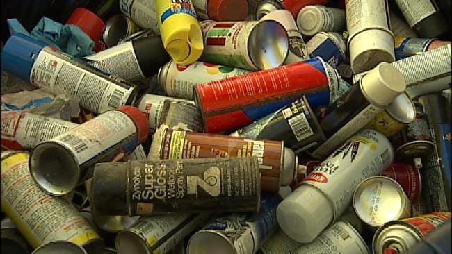 WEB EXTRA: Video Of Community Pollution Collection Event At Tulsa County Fairgrounds