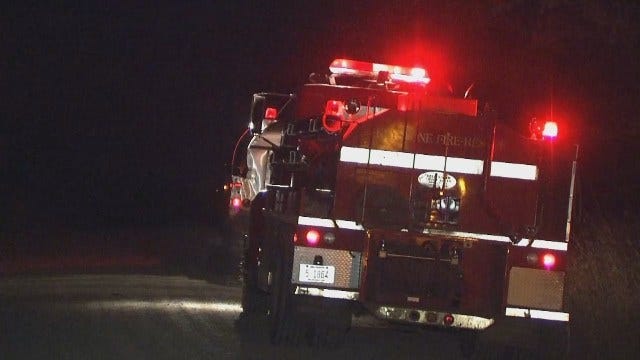 WEB EXTRA: Video From Scene Of Creek County Fire Near Mannford