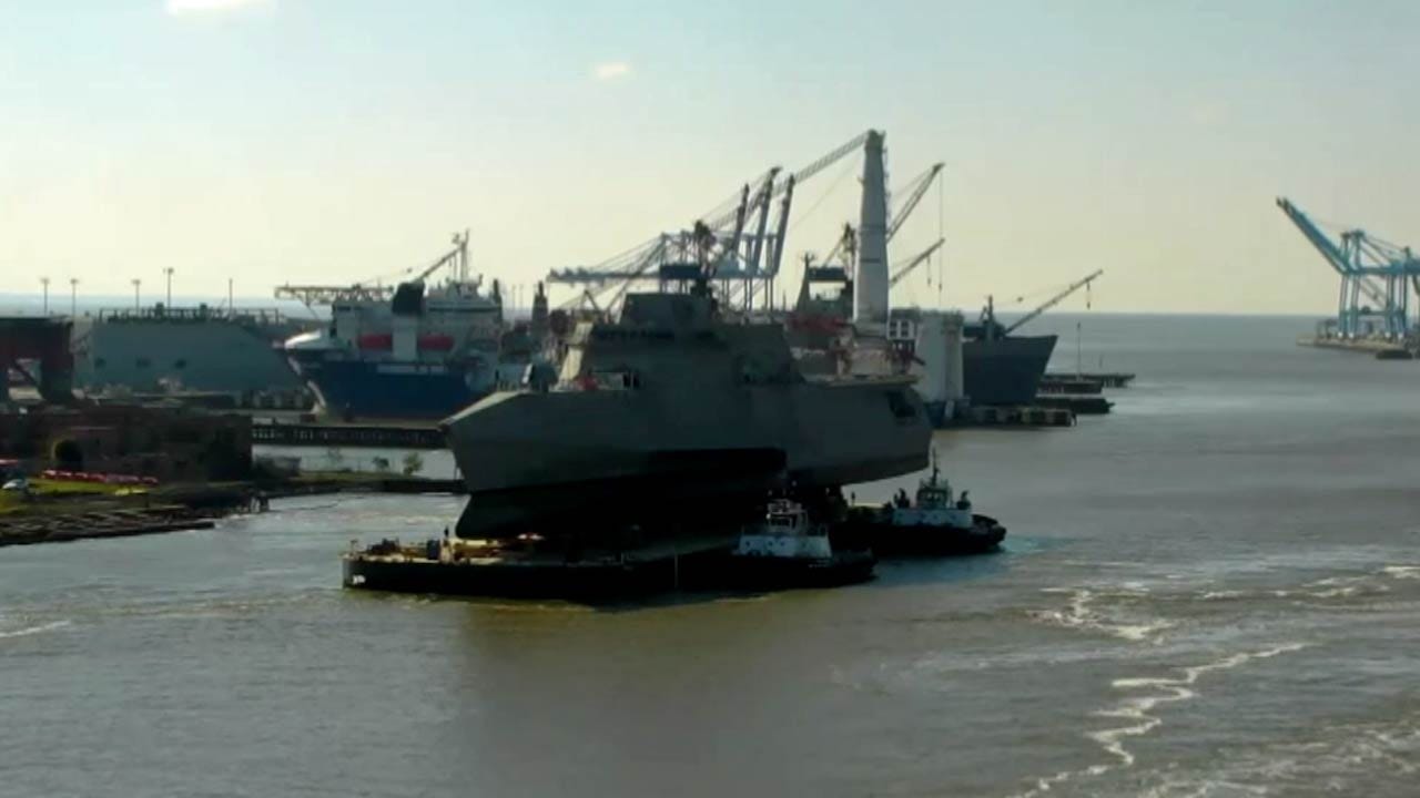 WEB EXTRA: Shipbuilder, Austal USA, Launched The USS Tulsa