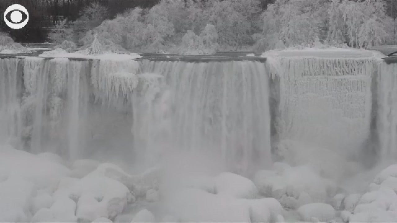 Parts Of Niagara Falls Froze During Deep Freeze