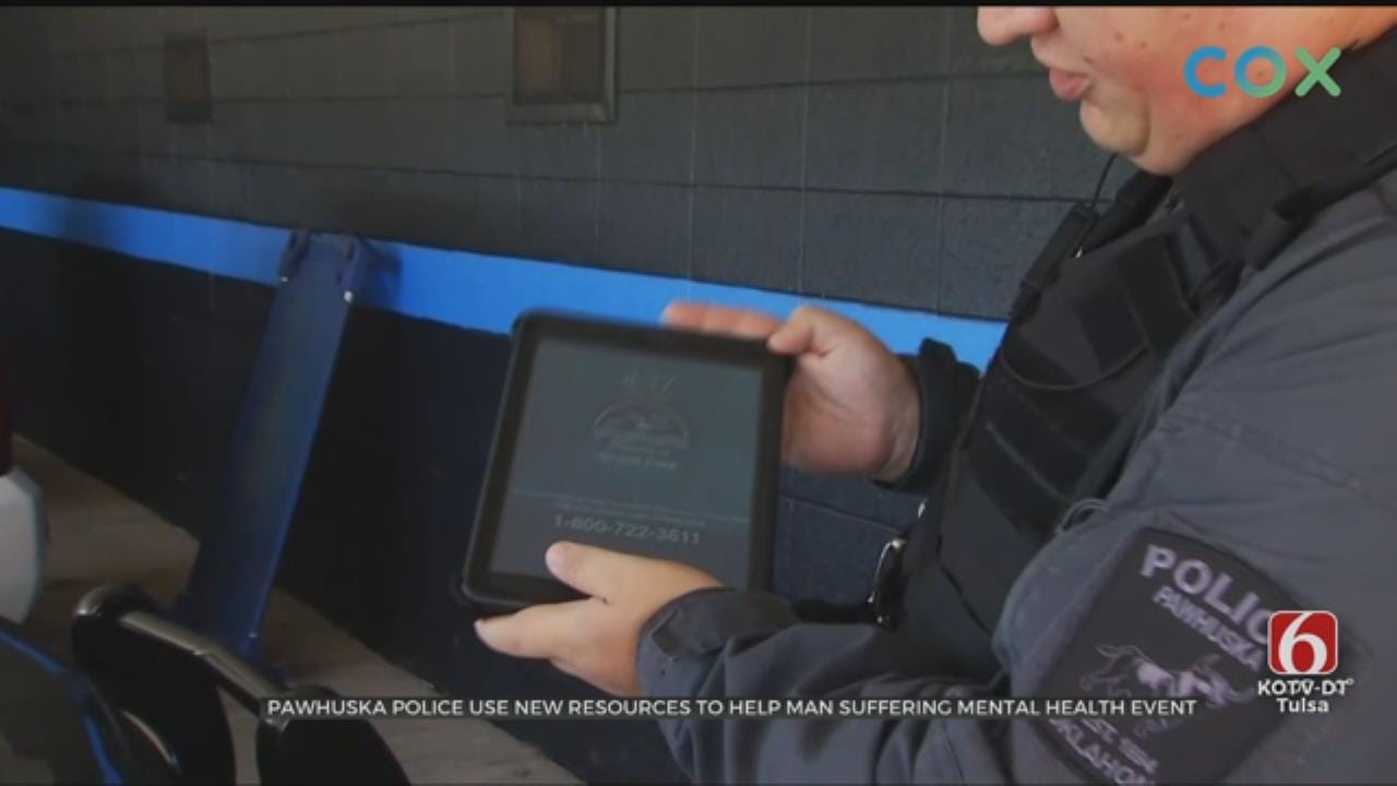 Pawhuska PD Using Tablets to Connect People to Mental Health Professionals