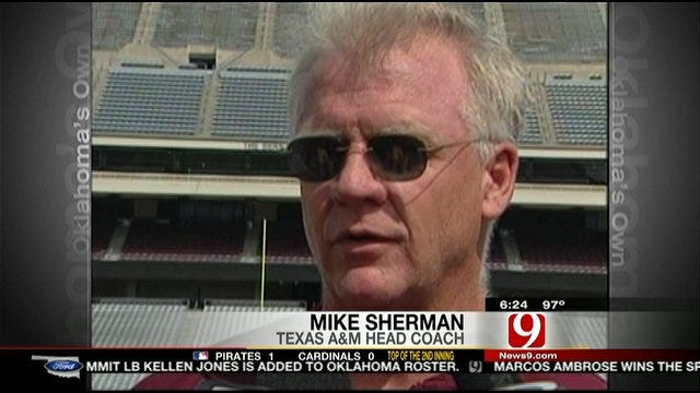 A&M Coach Mike Sherman Addresses Conference Issues