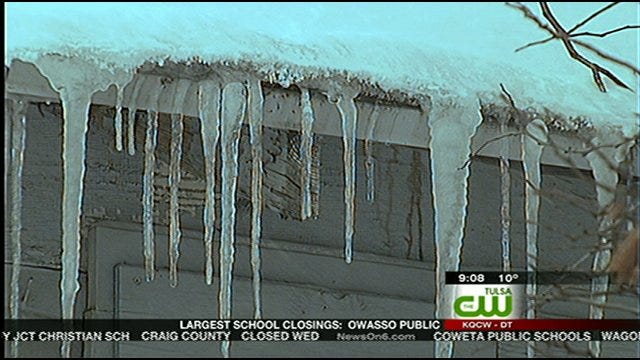 Ice Dams Pose Potential Problems For Green Country Homeowners