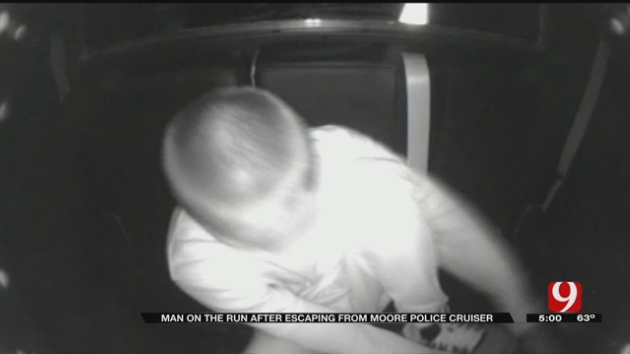 Moore PD Releases Video Of Suspect Escaping From Cruiser