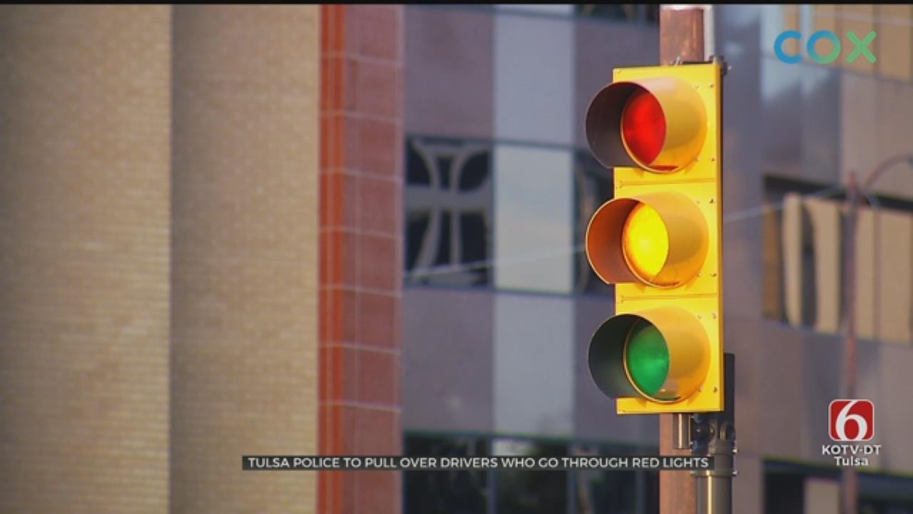 Tulsa Police To Crack Down On Red, Yellow Light Traffic Violations