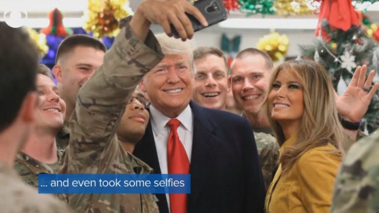 President Trump Surprises Troops With Visit In Iraq