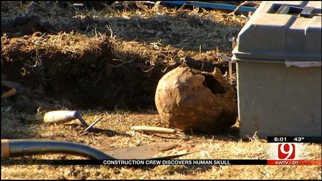 Possible Human Skull Found In West OKC