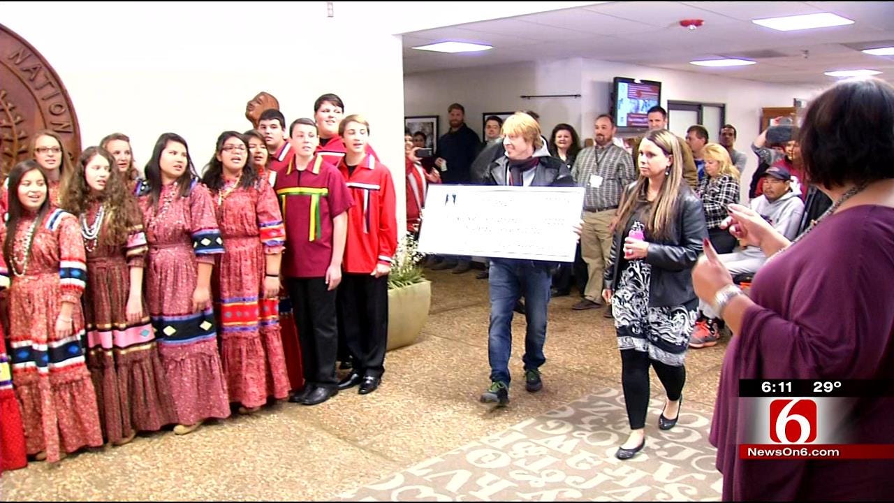Cherokee Youth Choir Receive $10,000 Grant From Famous Rock Band