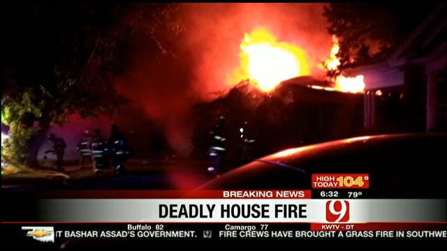 OKC Homicide Unit Investigates Deadly House Fire